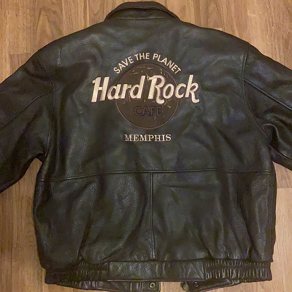 Vintage Hard Rock Cafe leather jacket Memphis